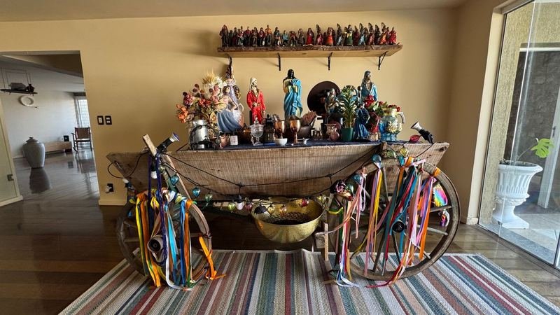 Carroça do Povo Cigano no Templo